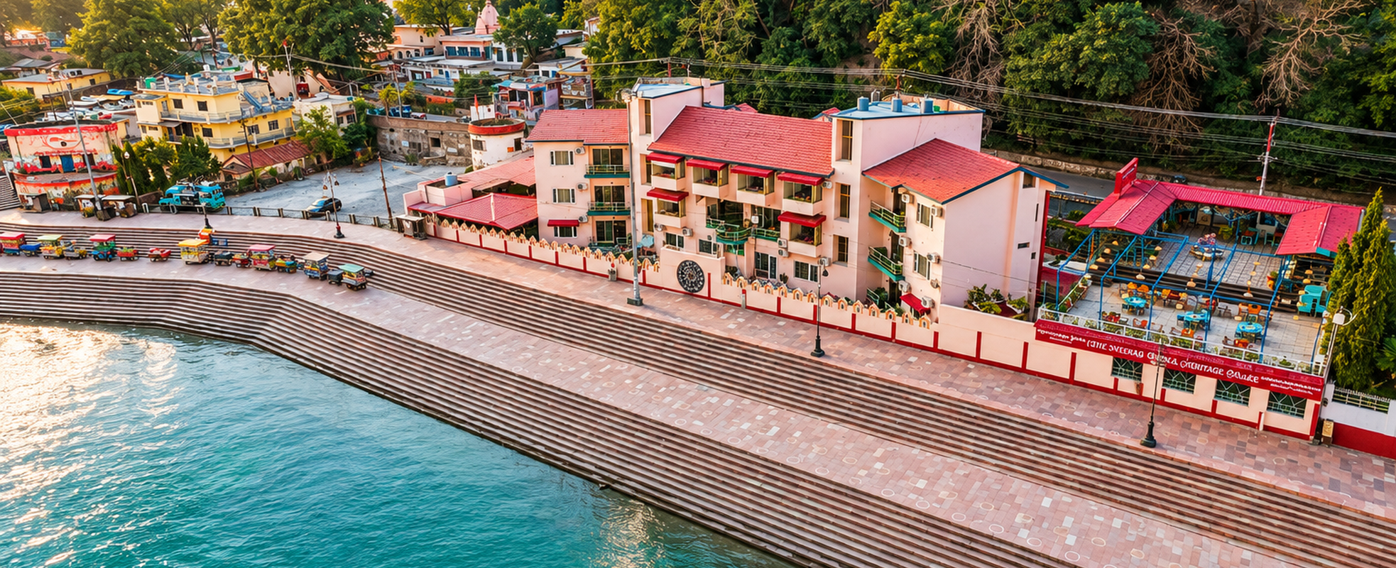 Hotel Neeraj Ganga Heritage Palace on Ganga Ghat in Rishikesh