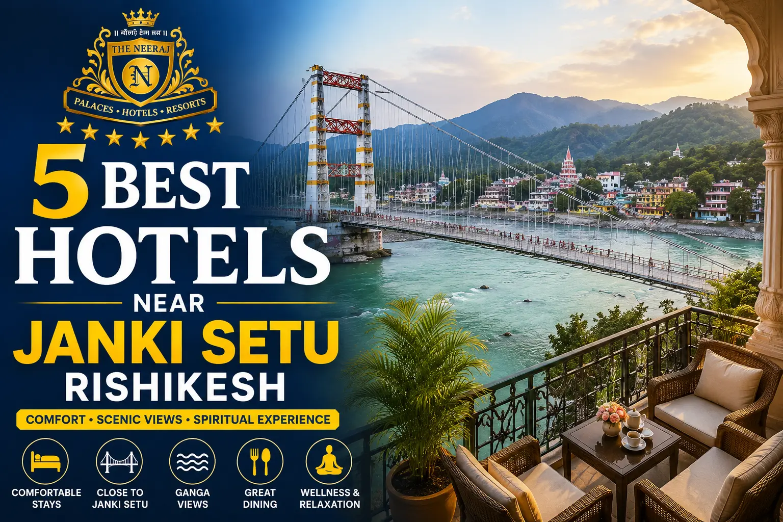 5 Best Hotels Near Janki Setu, Rishikesh