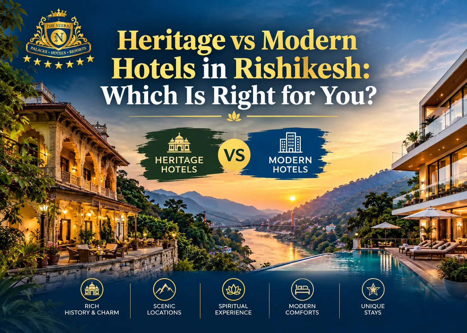 Heritage vs Modern Hotels in Rishikesh: Which Is Right for You?